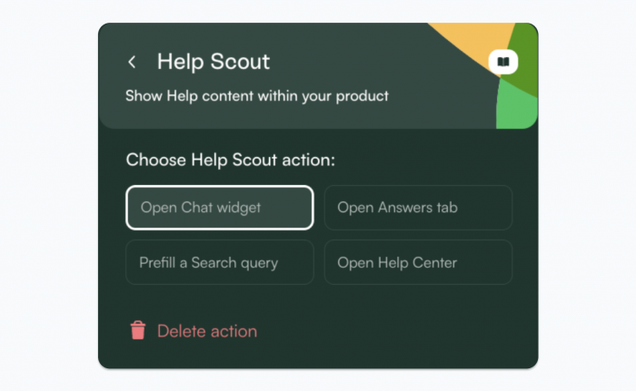Trigger Help Scout Messenger from a Chameleon Experience
